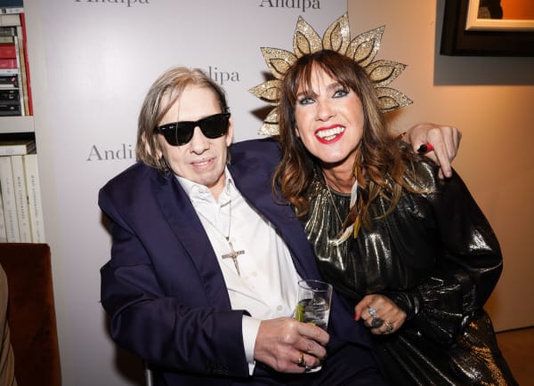Shane MacGowan at the exhibition opening