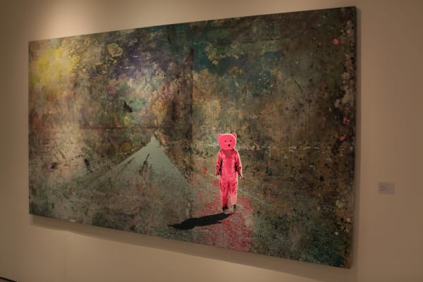 Paul Robinson artworks hanging on the wall