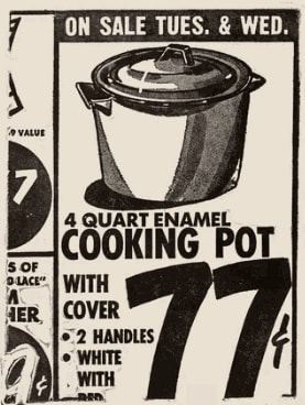 Andy Warhol Cooking Pot engraving