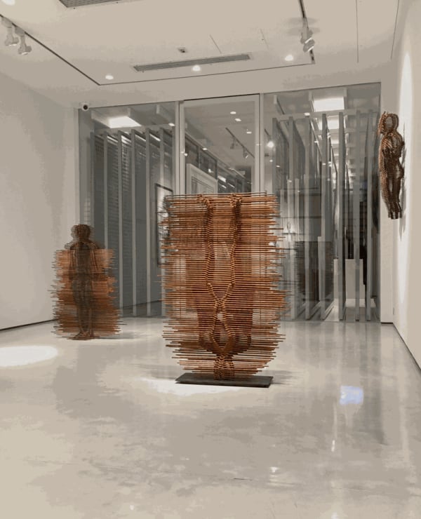 Peter Burke artwork hanging in Exhibition