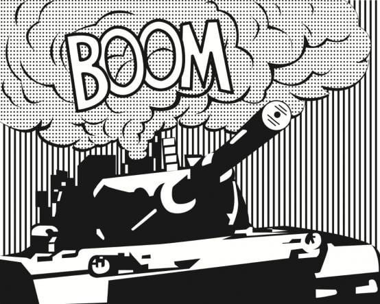 Banksy Boom 2011 print