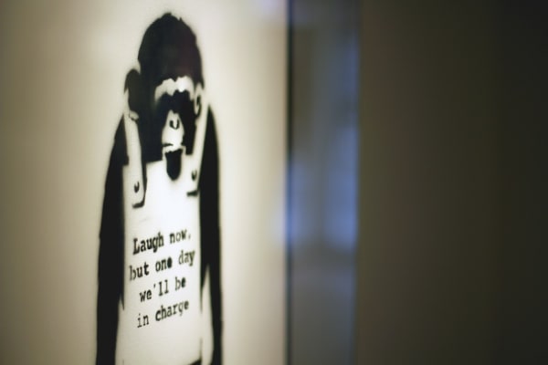 Banksy print close up#