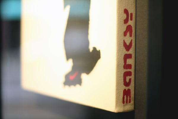 Banksy signature close up