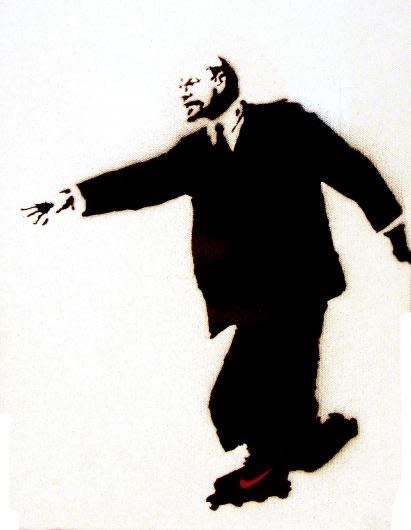 Lenin On Skates Banksy Print
