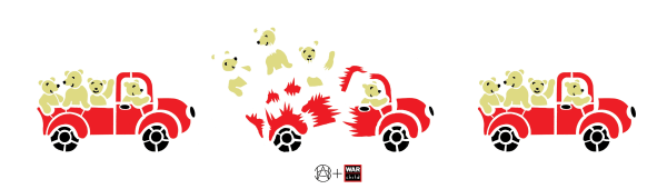 Teddys Day Out Banksy Print