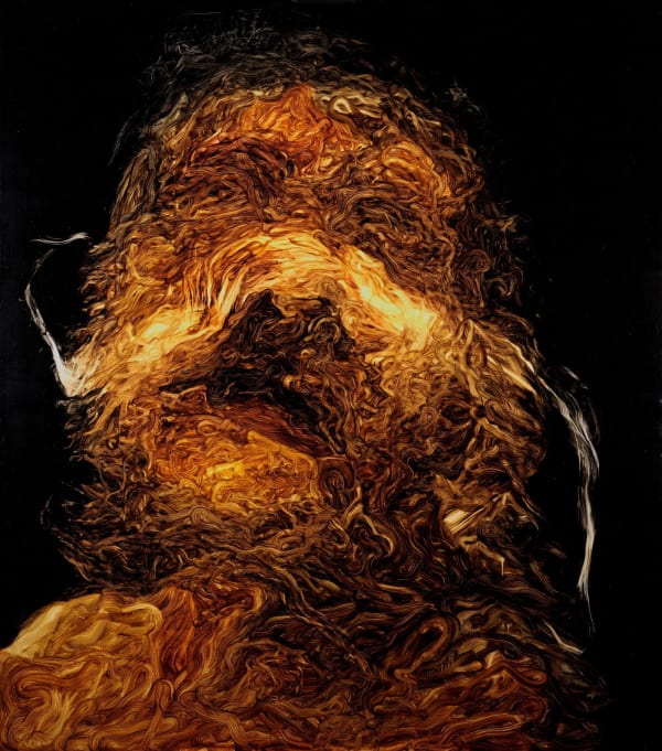 A011217 Van Mullem Sans Titre Ink On Board 160Cm X 140Cm