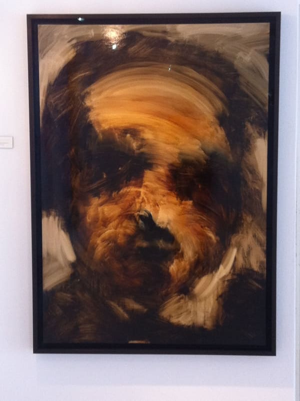 A011225 Van Mullem Sans Titre Ink On Board 140Cm X 100Cm