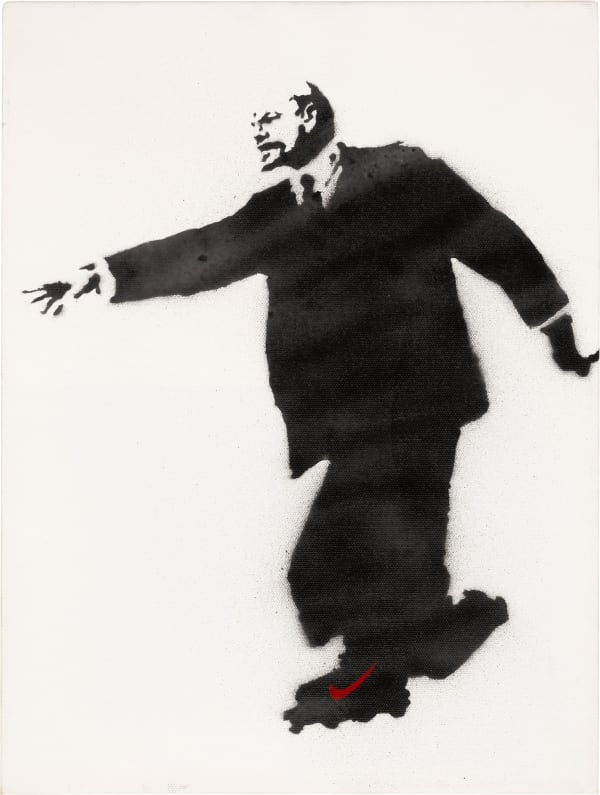 Lenin On Roller Skates Print Banksy