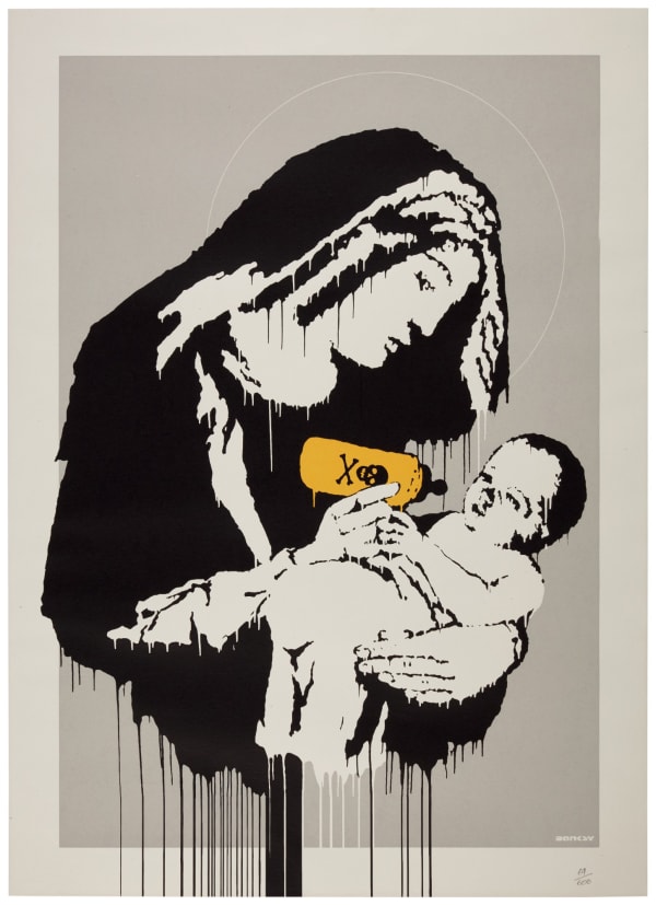 Toxic Virgin banksy print