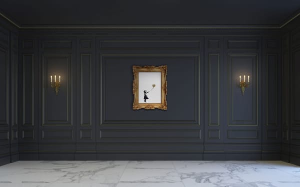 Gold Girl with Balloon Print by Banksy