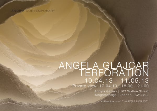 Angela Glajcar Terforation exhibition cover