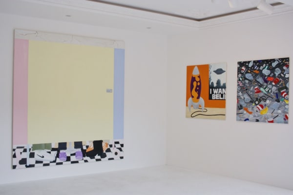 Installation view: Fleur Yearsley -When The Lights Go Up, Sapling Gallery