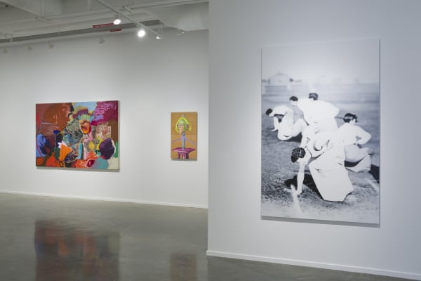 Installation view, "A Room Hung With Thoughts: British Painting Now," 2025. Photo: Evan Sheldon.