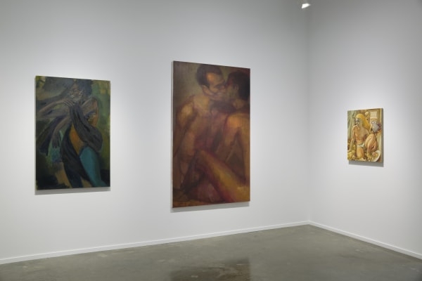 Installation view, "A Room Hung With Thoughts: British Painting Now," 2025. Photo: Evan Sheldon.