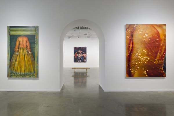 Installation view, "A Room Hung With Thoughts: British Painting Now," 2025. Photo: Evan Sheldon.