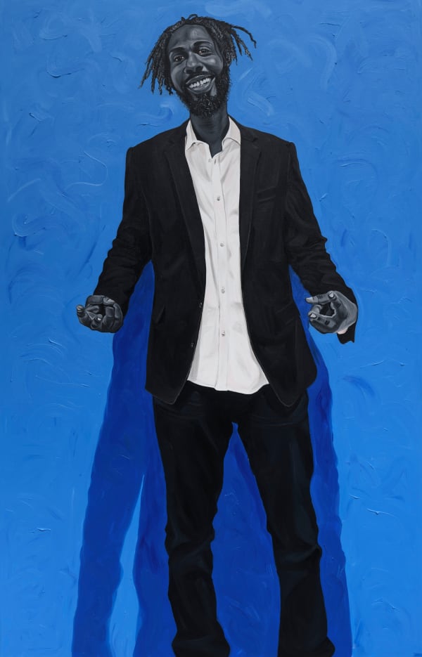 Otis Kwame Kye Quaicoe Joel Fluent Greene, 2019 Oil on canvas 85 x 54 inches