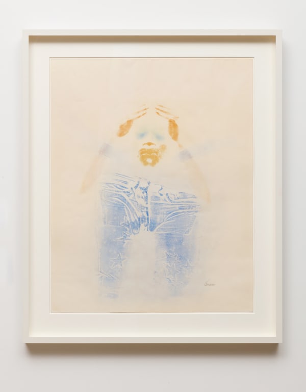 David Hammons Untitled, 1974 Body print 39 3/4 x 31 7/8 in.