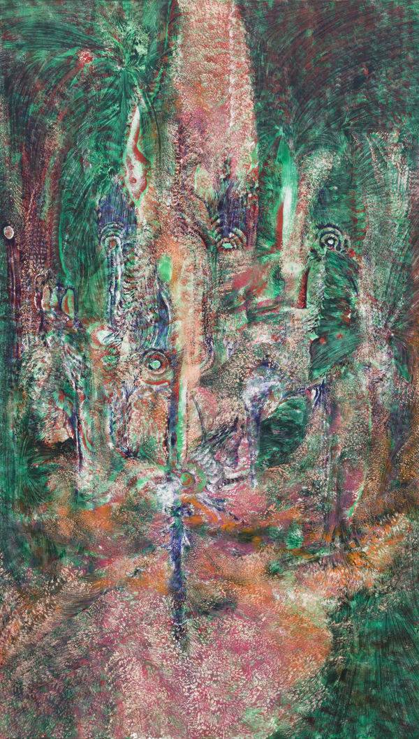 Lucy Bull Liquid Rubies, 2021 Oil on linen 84 x 48 in.