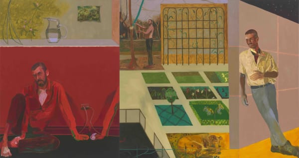 Anthony Cudahy Against Gardening!, 2023-2024 Oil on linen 96 x 180 inches