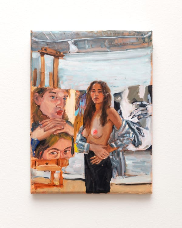 Jenna Gribbon The Artist Eroticized (Chloe), 2020 Oil on linen 12 x 9 inches
