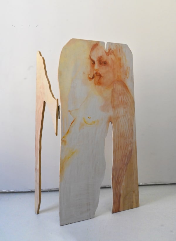 Manuela Caicedo Toma Mis Manos (Take My Hands), 2025 Oil on wood 53 x 31 inches