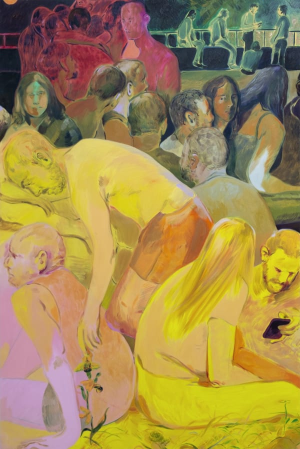Anthony Cudahy Crowd (Day and Night), 2020 Oil on canvas 72 x 48 inches