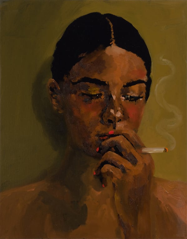 Danielle Mckinney In the Beginning, 2023 Oil on canvas 14 x 11 inches