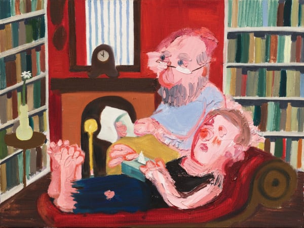 Nicole Eisenman The Session, 2008 Oil on canvas 12 x 16 inches