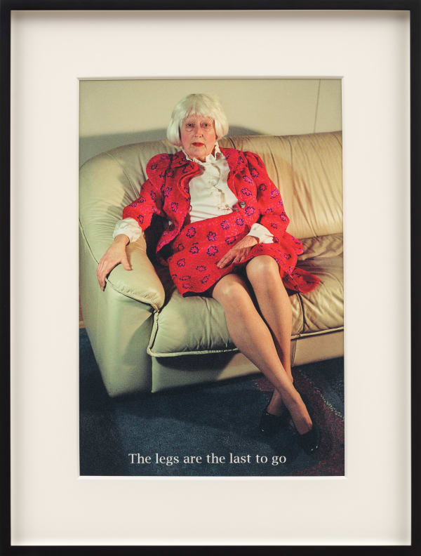 Martha Wilson The legs are the last to go, 2009 Pigmented ink print on hahnemuhle bamboo paper 19 1/4 x 13 1/4 inches Edition of 5