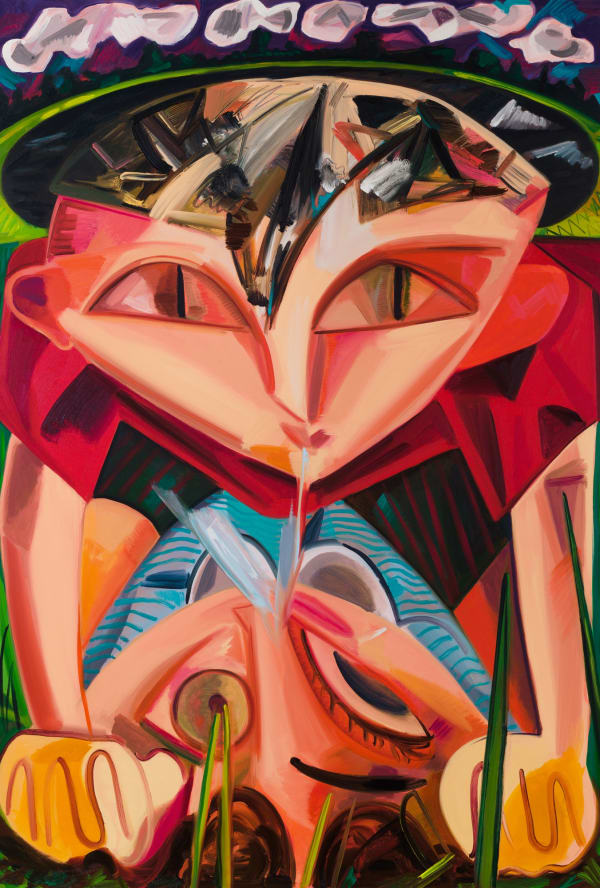 Dana Schutz Spit, 2015 Oil on canvas 72 x 49 inches