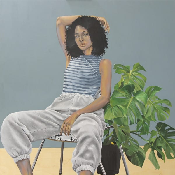 Robert Peterson Alocasia, 2021 Oil on canvas 41 x 41 inches