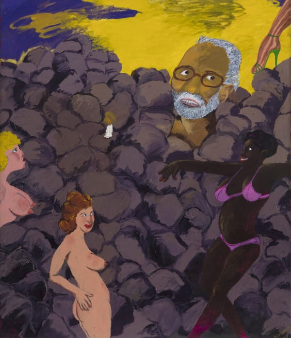 Robert Colescott Hard Time, 1982 Acrylic on canvas 84 x 72 inches