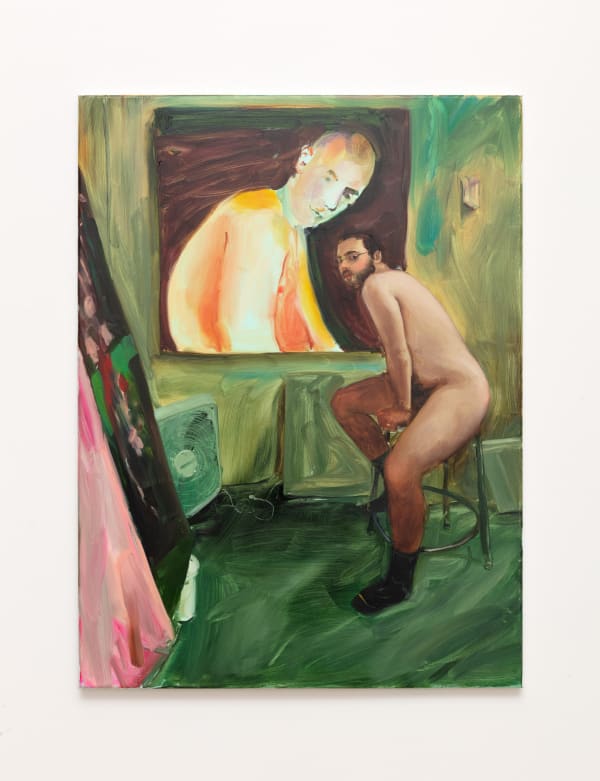Jenna Gribbon The Artist Eroticized (Anthony), 2020 Oil on linen 40 x 30 inches