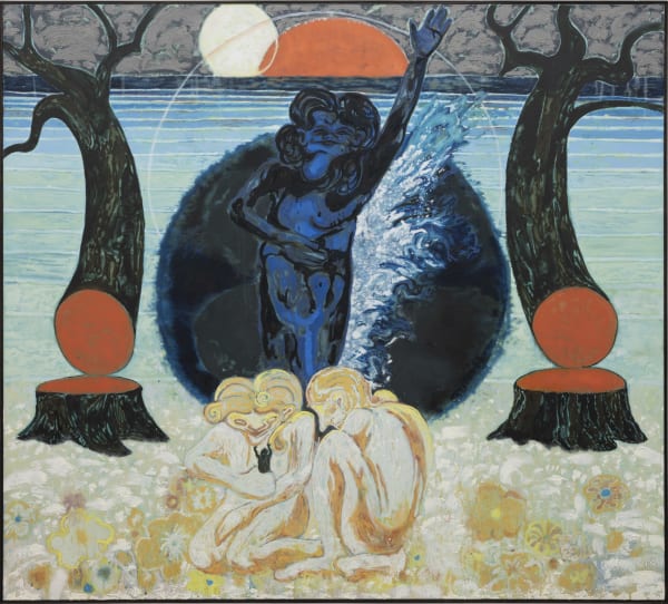 Thom Trojanowski I Keep dreaming You Can Walk, 2023 Oil and sand on canvas 71 5/8 x 79 1/2 inches