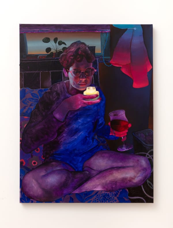 Natalie Strait Tori (Anthropologie Candle), 2022 Oil on canvas 40 x 30 inches