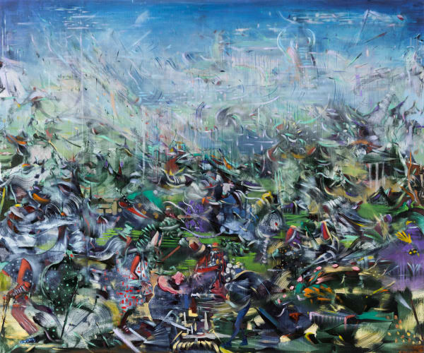 Ali Banisadr Control, 2012 Oil on linen 36 x 30 inches
