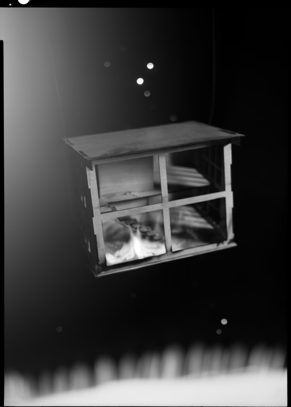 Ian Lewandowski Untitled (Burning House), 2024 Gelatin silver contact print 10 x 8 inches 1/3 (ed of 3 and 1 AP)