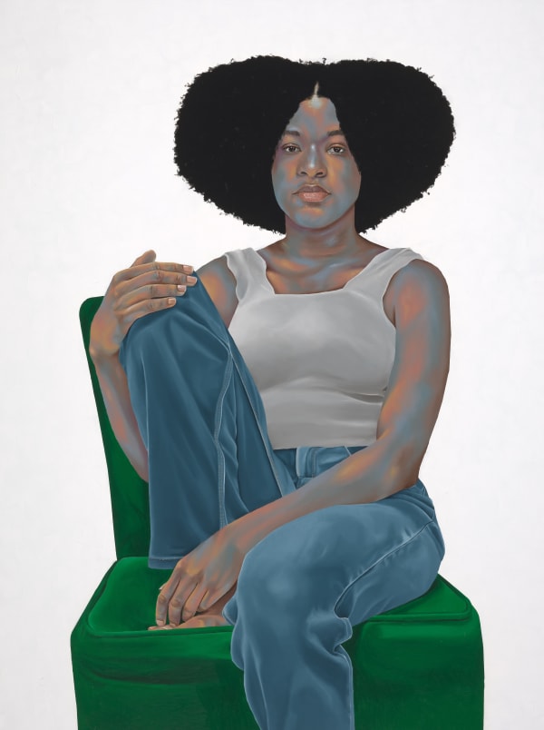 Robert Peterson Small Town Girl, 2024 Oil on canvas 49 1/2 x 37 1/2 inches