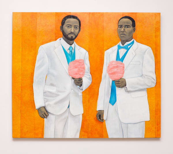 Amy Sherald High Yella Masterpiece: We Ain't No Cotton Pickin' Negroes, 2011 Oil on canvas 59 x 69 in.