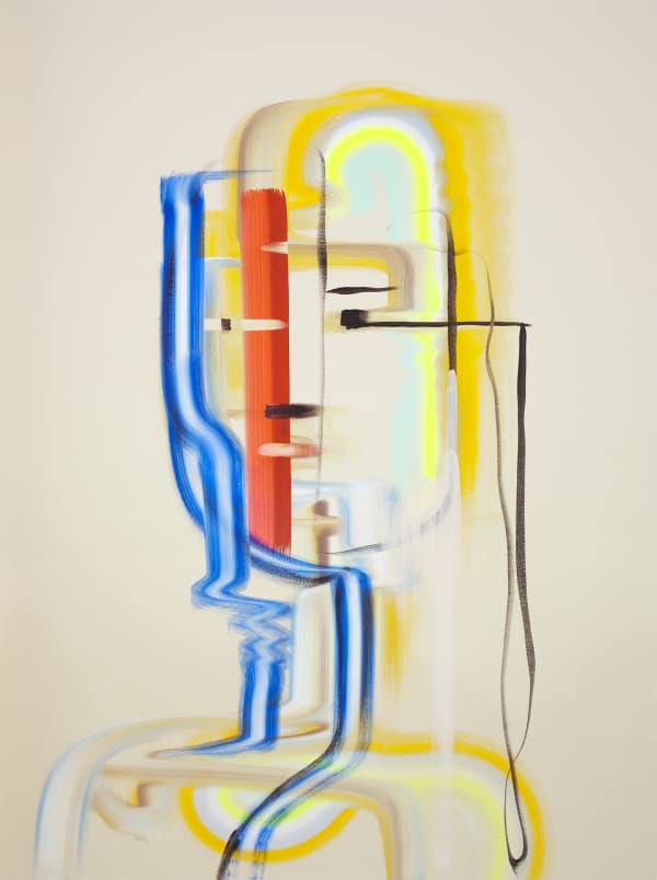 Wanda Koop Bots #1, 2019 Acrylic on canvas 40 x 30 inches