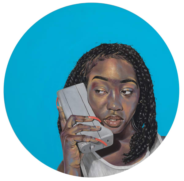Robert Peterson Untitled (Brick Phone), 2019 Oil on panel 24 inches