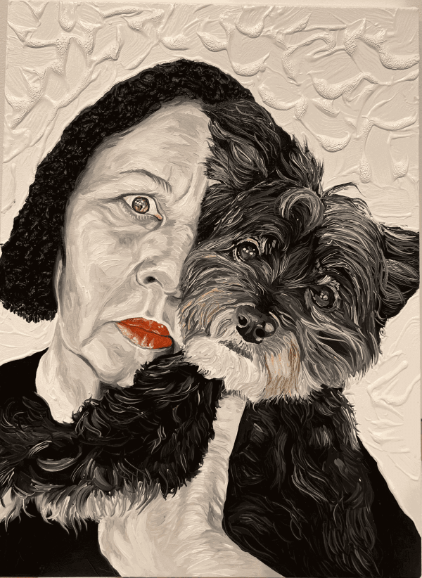 Otis Kwame Kye Quaicoe Pamela and Teddy, 2022 Oil on canvas 24 x 18 inches