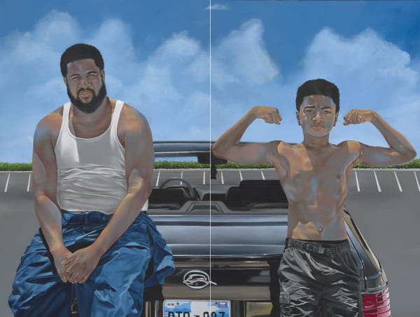 Robert Peterson American Muscle, 2022 Oil on canvas 60 x 80 inches