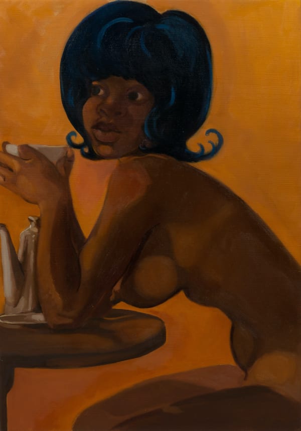 Somaya Critchlow The Wait of Silence II (Afternoon Tea), 2020 Oil on linen 50.8 x 35.6 cm | 20 x 14 in.