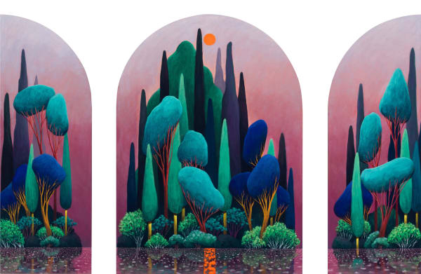 A Survey of the 'Landscape' in Nicolas Party’s Works @ Green Family Art Foundation, Dallas