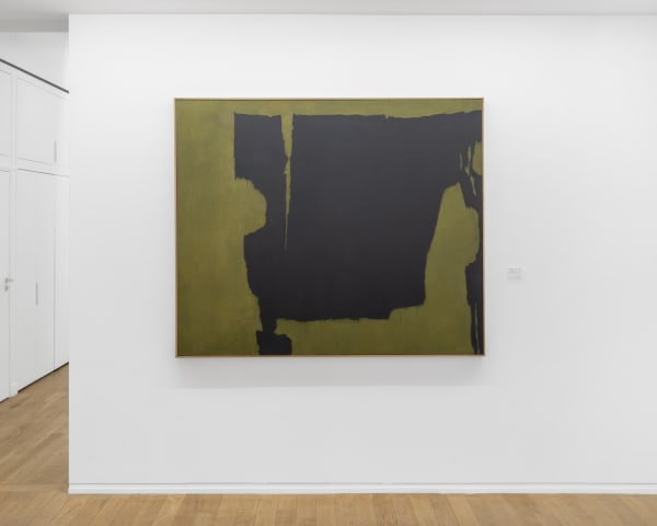 Charles Pollock, Untitled [Black], yellow green, Huile sur toile, 151,5 x 180,5 cm, 1962, ©Nicolas Brasseur