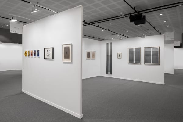 Vue de l'exposition du stand PR2, Drawing Now Paris, Courtesy Galerie etc. ,© Nicolas Brasseur