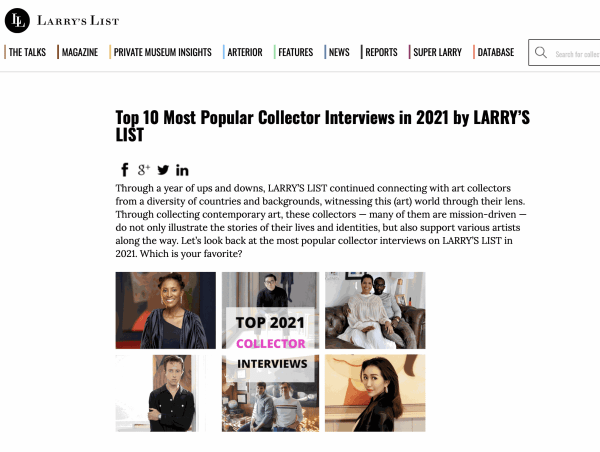 Larrys List Most Popular Collectors