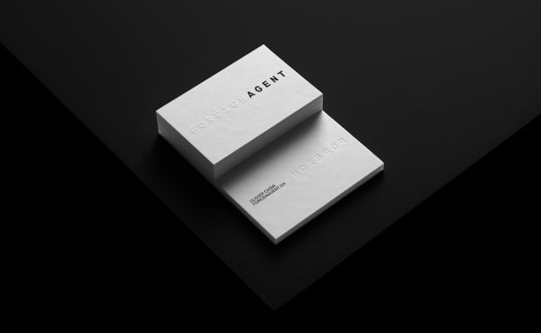 Foreign agent - Business cards