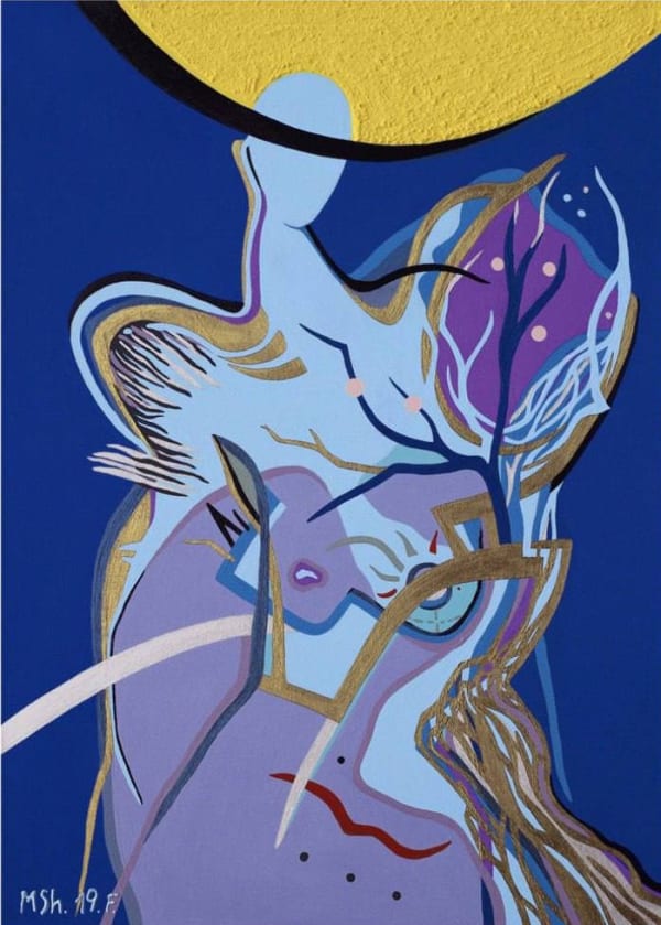 Mariia Shostakovska, Sun in head , 2019